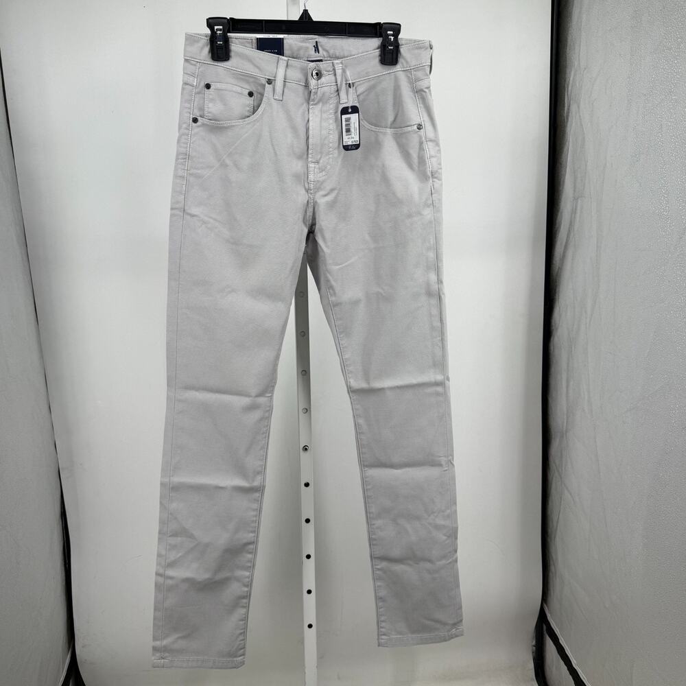 Johnnie-O Atlas Stretch 5-Pocket Pants Mens 30x32 Chrome Gray Straight JMPA1830